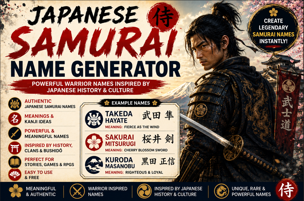 Japanese Samurai Name Generator