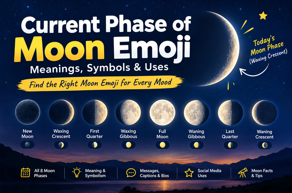 current phase of moon emoji